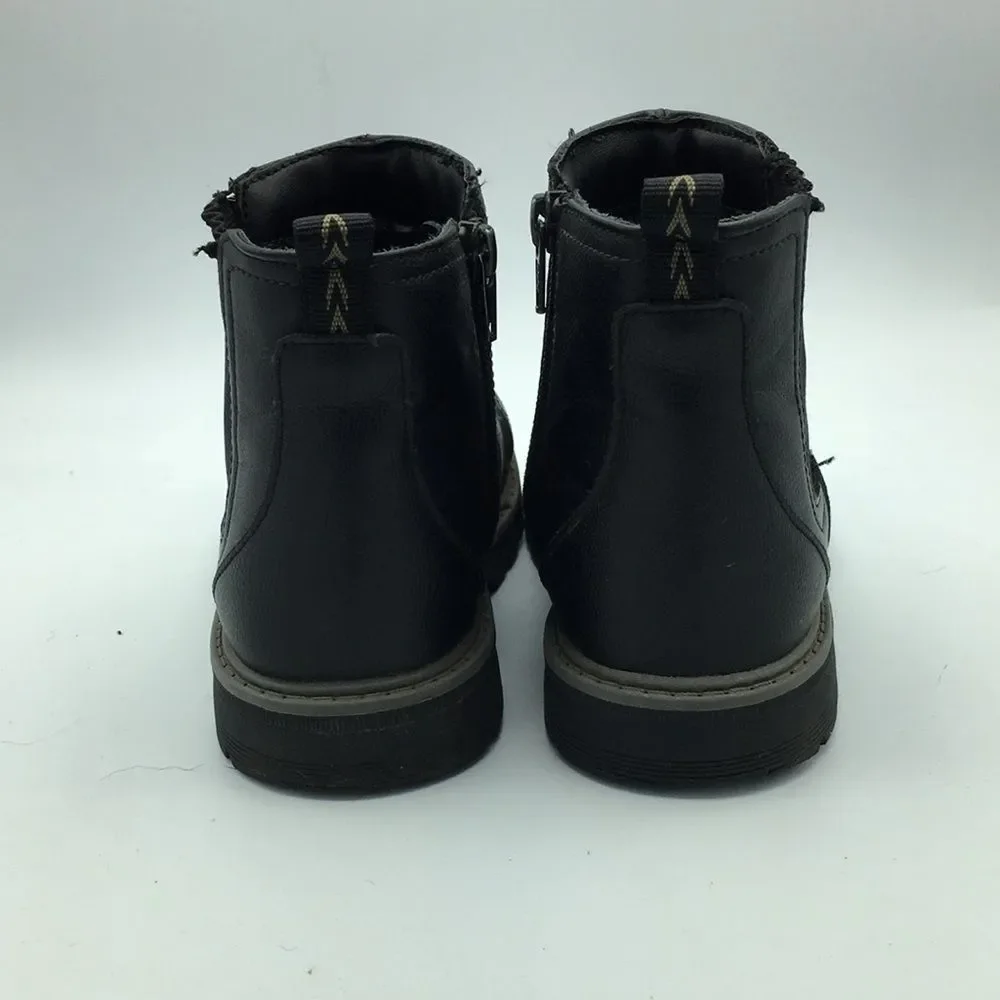 wonder nation Black Chelsea Ankle Boots Stretch Youth size 3 Unisex